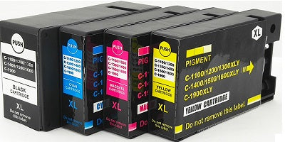 4 pack Generic 1600XL ink cartridge for Canon printer