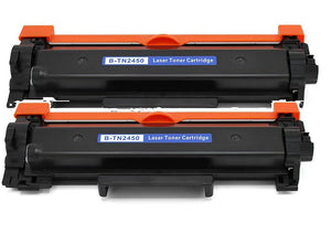 2pack Generic TN2450 toner for Brother printers
