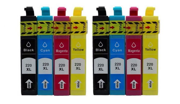 8pack Generic 220XL ink cartridge for Epson printers