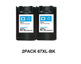2pack/3pack Generic 67XL inkcartridges for HP inkjet printers