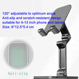 Aluminium Desktop Stand/folding/4-13 inches phones&tablets+fill-in light