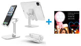 Aluminium Desktop Stand/folding/4-13 inches phones&tablets+fill-in light